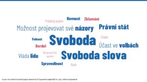 Word cloud: co si představíte pod pojmem demokracie?